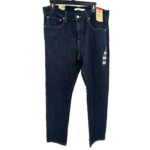 Levi's Jeans Women's 31x30 NWT Middy Straight Dark Wash Denim Casual Mid Rise - Picture 1 of 8